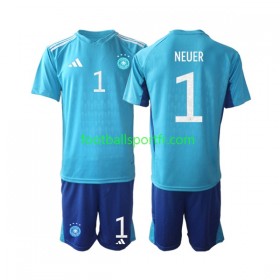 Tenue Allemagne Manuel Neuer 1 Gardien Enfant Domicile World Cup 2022 Maillot de Foot